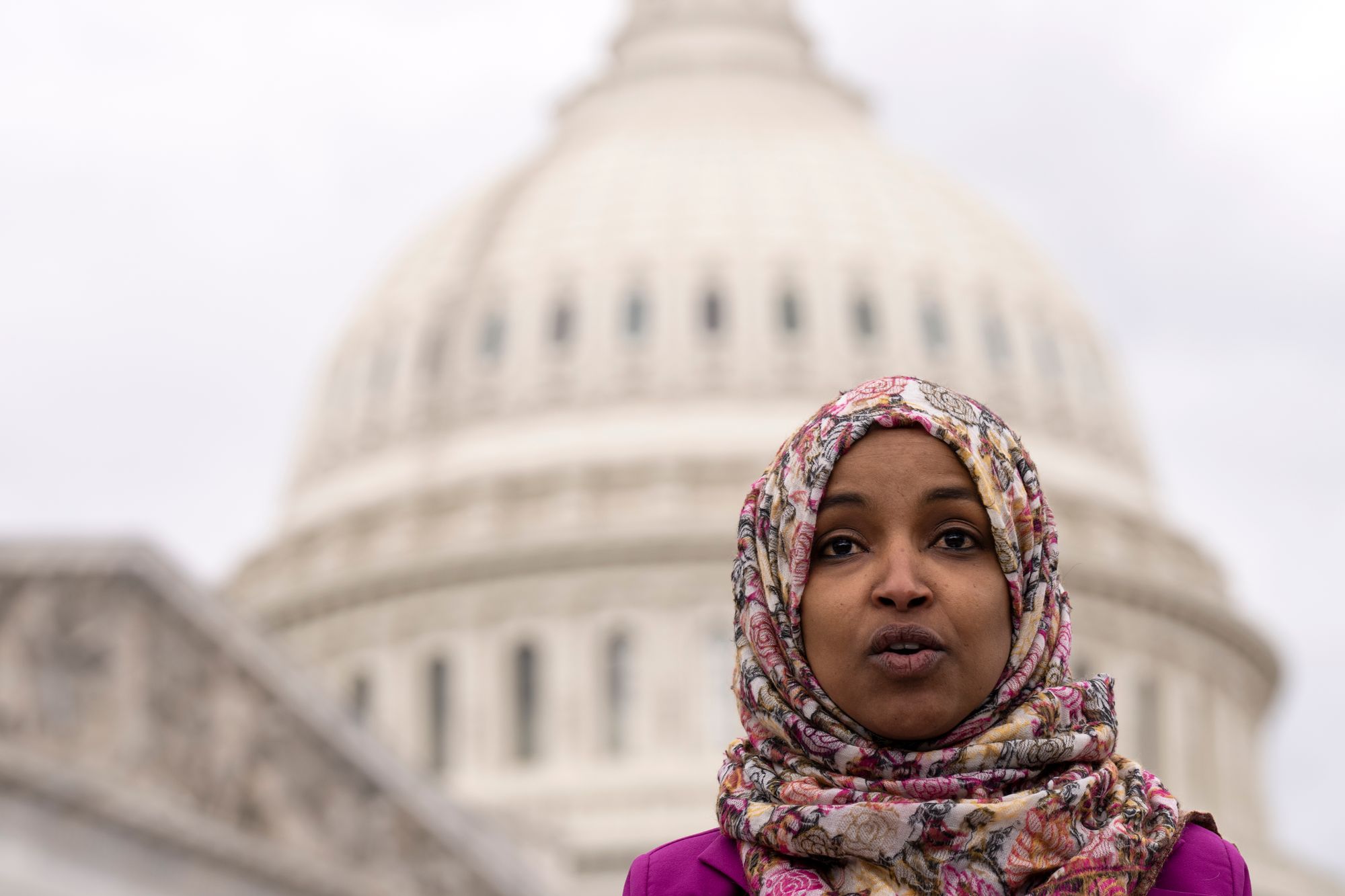 Rep. Ilhan Omar, a Minnesota Democrat, is the only Somali-American member of Congress. She said she has faced a skyrocketing number of death threats in recent months, and a Florida man, 30-year-old Myles M. McQuade, has now pleaded guilty to threatening her life