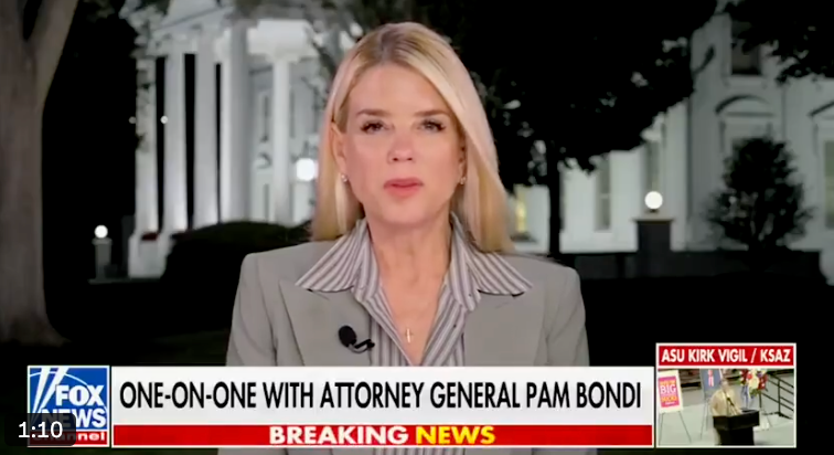 Attorney General Pam Bondi has threatened to prosecute a former private employee at Office Depot for refusing to print flyers for a Charlie Kirk vigil.
