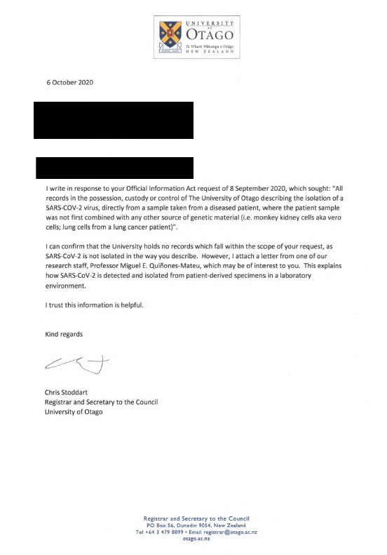 Otago-FOI-reply-isolation.jpg